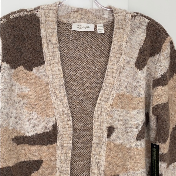 RD Style Sweaters - NWT RD Style Camo Cardigan